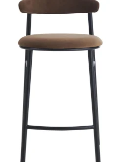 Taburete Alto De Terciopelo Doggi