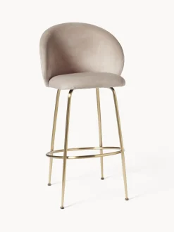 Taburete Alto De Terciopelo Luisa