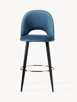 Taburete Alto De Terciopelo Rachel