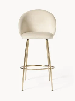 Taburete Alto De Terciopelo Luisa