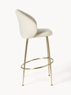 Taburete Alto De Terciopelo Luisa