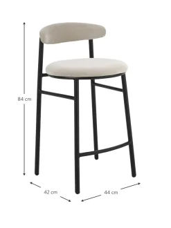 Taburete Alto De Terciopelo Doggi