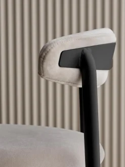 Taburete Alto De Terciopelo Doggi