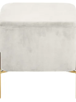 Taburete Ancho De Terciopelo Harper