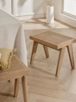 Taburete Con Tejido Vienes Sissi