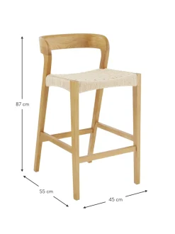 Taburete De Bar De Mimbre Vikdalen