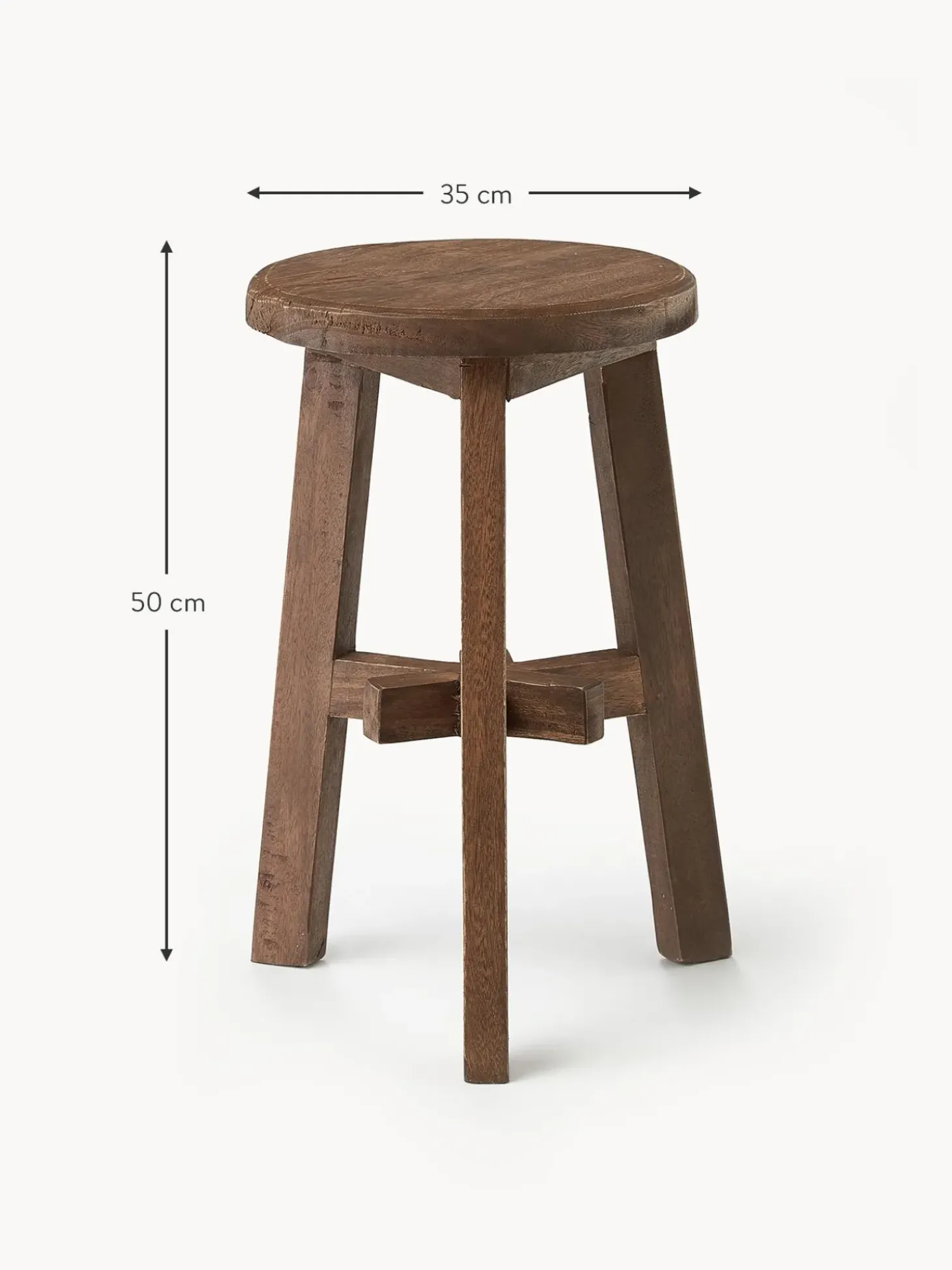 Taburete De Madera De Acacia Dingklik