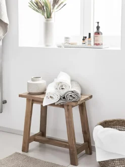 Taburete De Madera De Teca Lawas