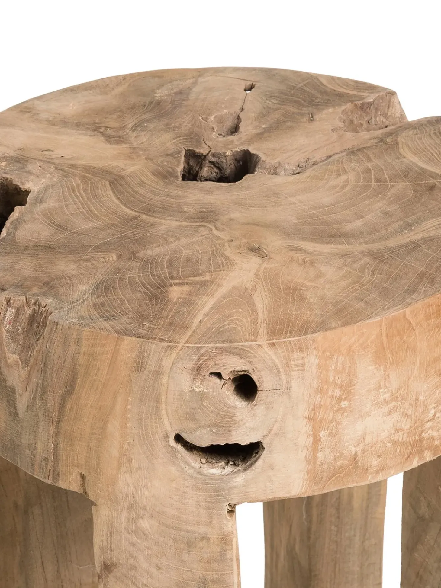 Taburete De Teca Java