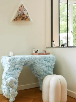 Taburete De Terciopelo Cali