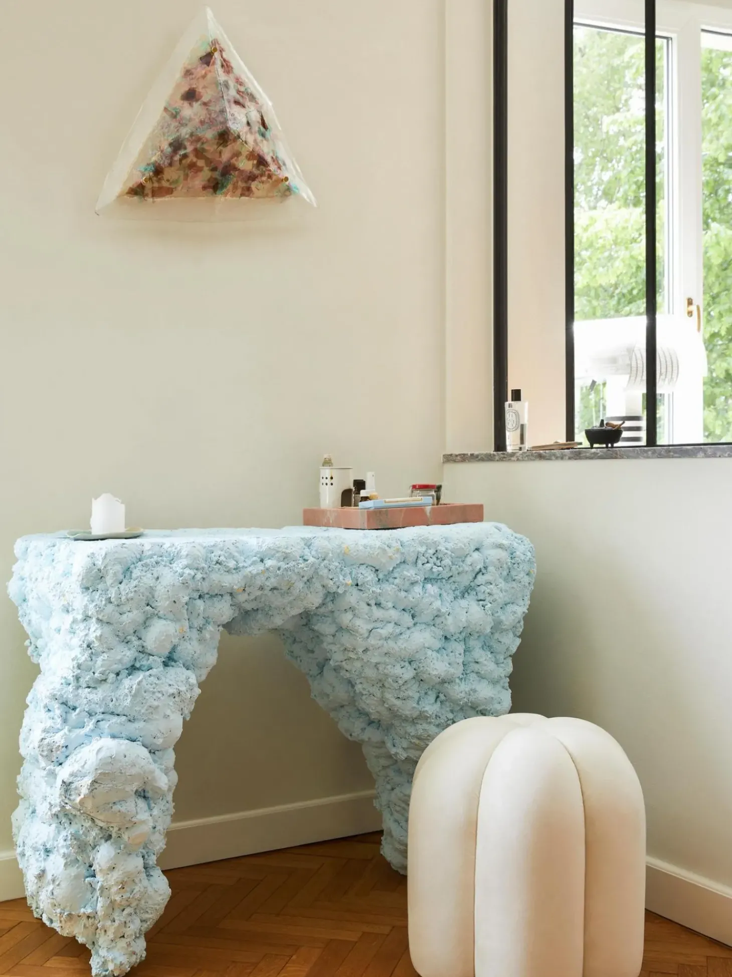 Taburete De Terciopelo Cali