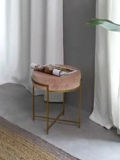 Taburete De Terciopelo Madeleine