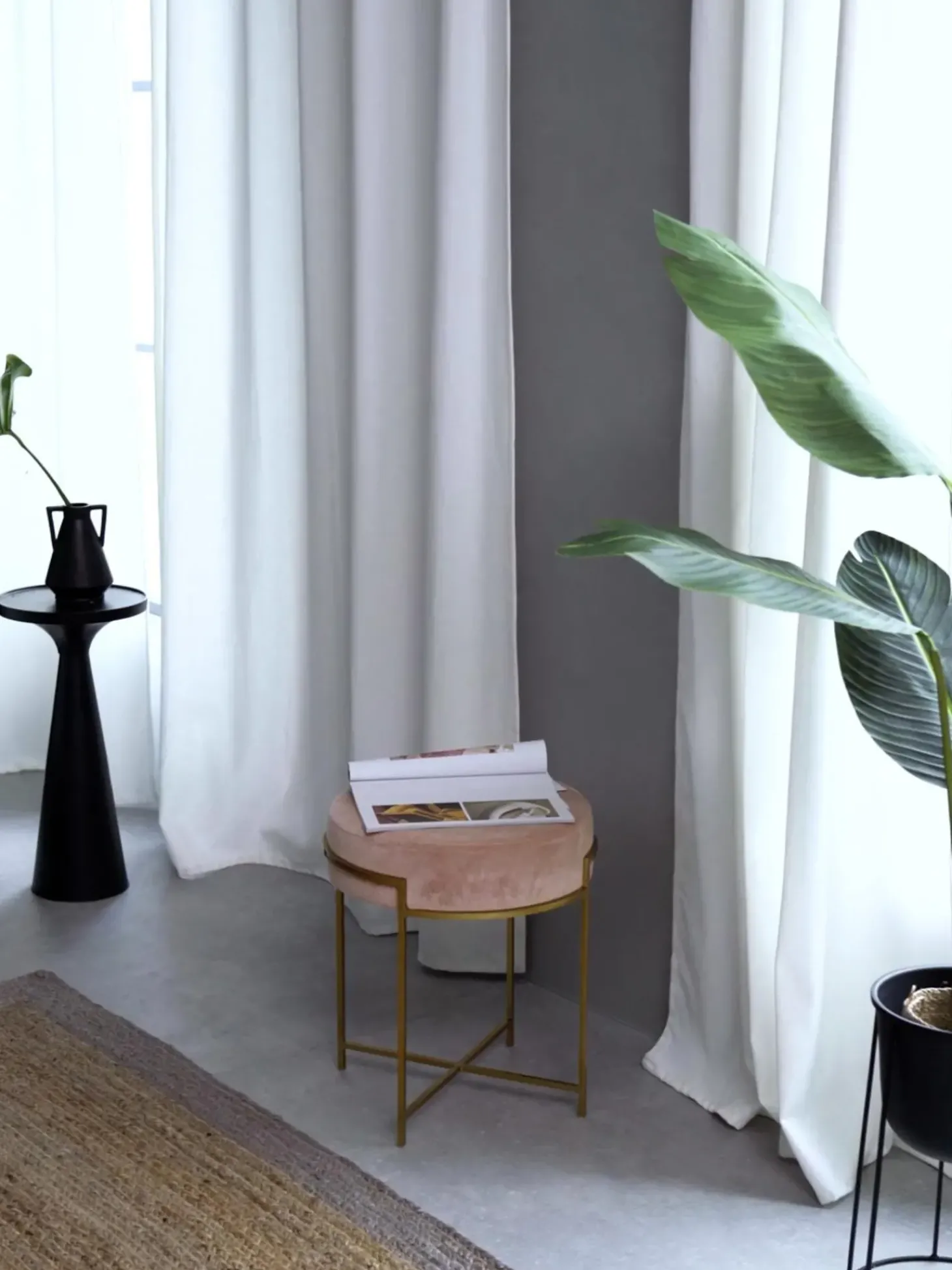 Taburete De Terciopelo Madeleine