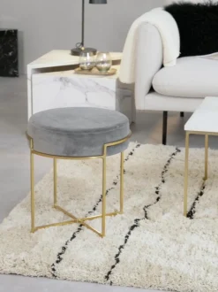 Taburete De Terciopelo Madeleine