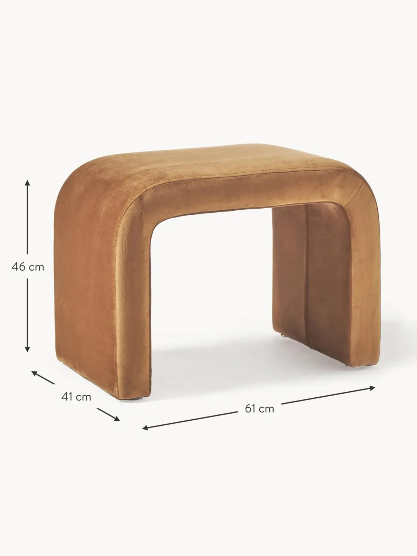 Taburete De Terciopelo Penelope