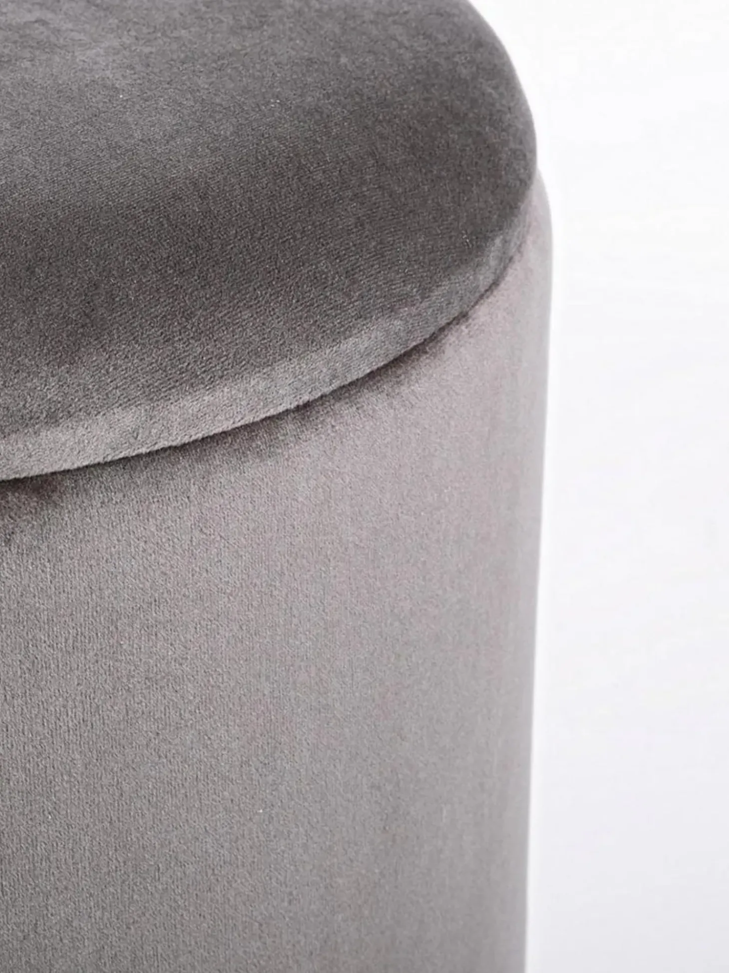 Taburete De Terciopelo Polina, Con Espacio De Almacenamiento