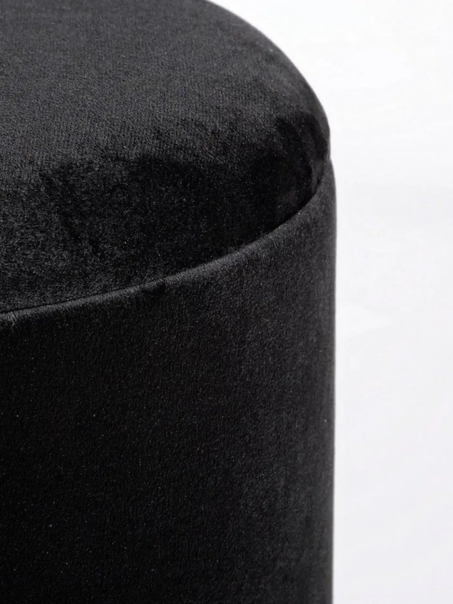 Taburete De Terciopelo Polina, Con Espacio De Almacenamiento