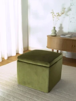 Taburete De Terciopelo Winou