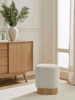 Taburete En Tejido Boucle Yves