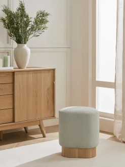 Taburete En Tejido Boucle Yves