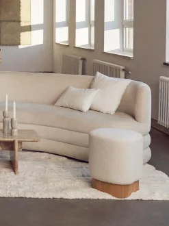 Taburete En Tejido Boucle Yves