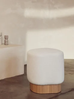 Taburete En Tejido Boucle Yves