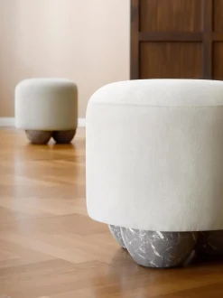 Taburete Tapizado Lino