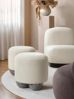 Taburete Tapizado Lino