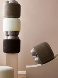 Taburete Tapizado Lino