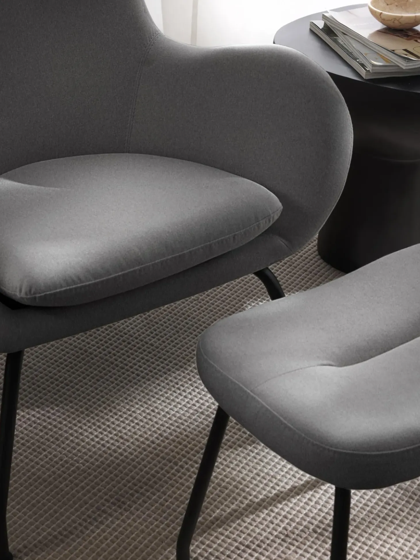 Taburete Tapizado Wing