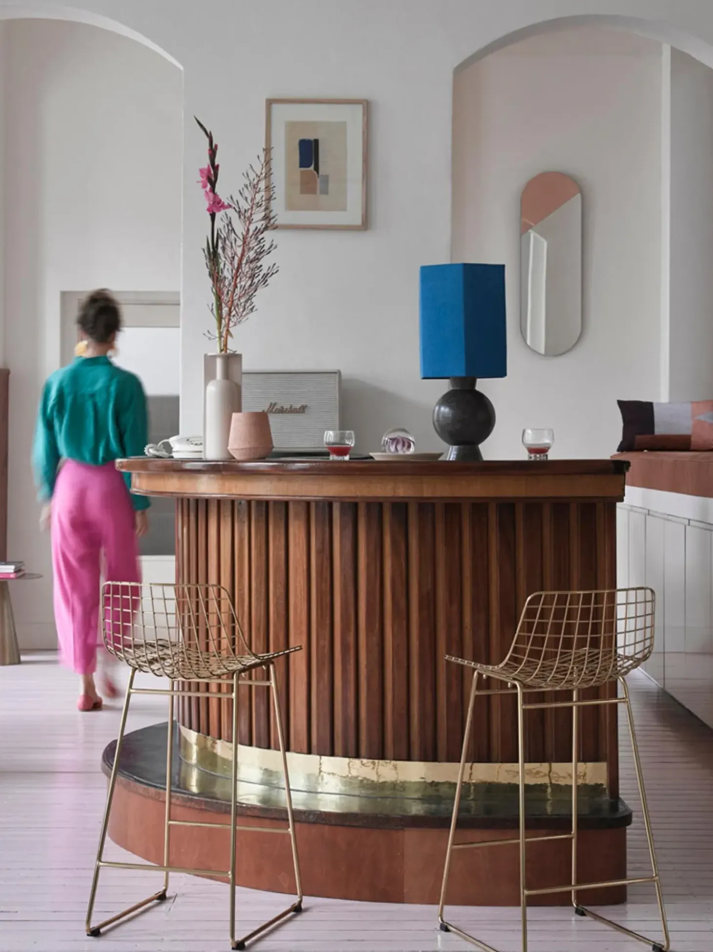 Taburetes Alto De Metal Wire, 2 Uds.