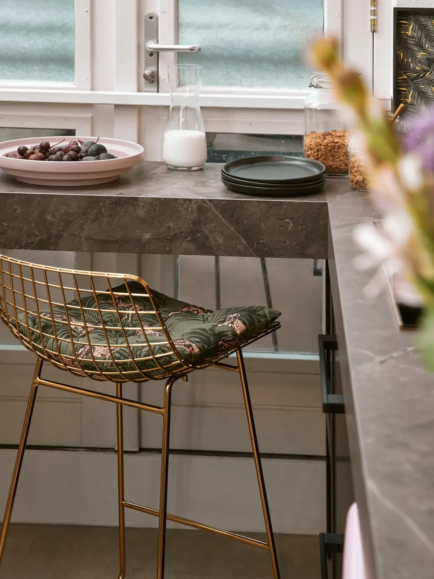 Taburetes Alto De Metal Wire, 2 Uds.