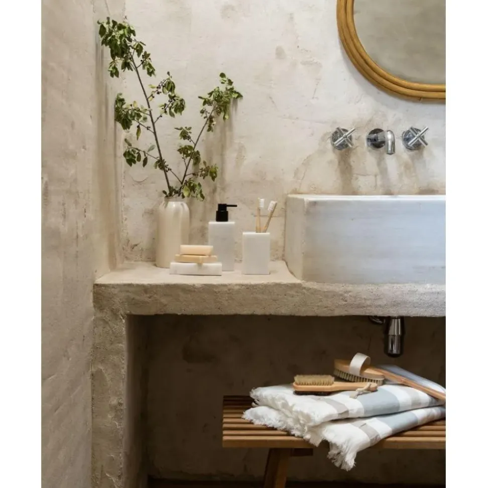 Vaso Cepillo De Dientes De Marmol Andre