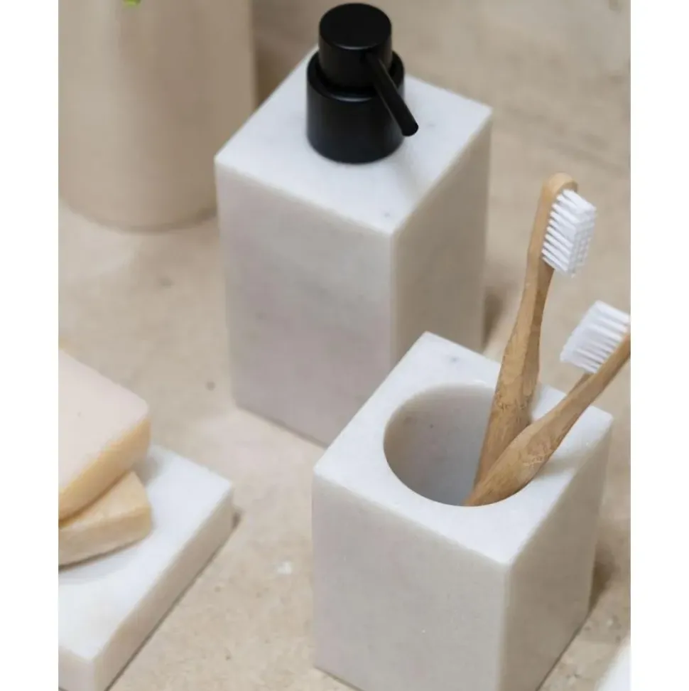 Vaso Cepillo De Dientes De Marmol Andre