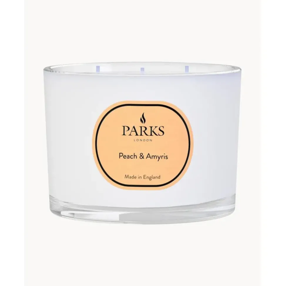 Vela Perfumada De Tres Mechas Vintage Aromatherapy (Melocoton Y Amyris)