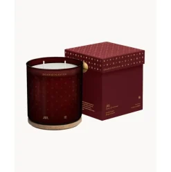 Vela Perfumada Dos Mechas Jul (Canela, Clavo, Jengibre, Miel, Vino Caliente)