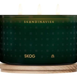 Vela Perfumada Tres Mechas Skog (Pino, Pinas, Savia De Abedul)