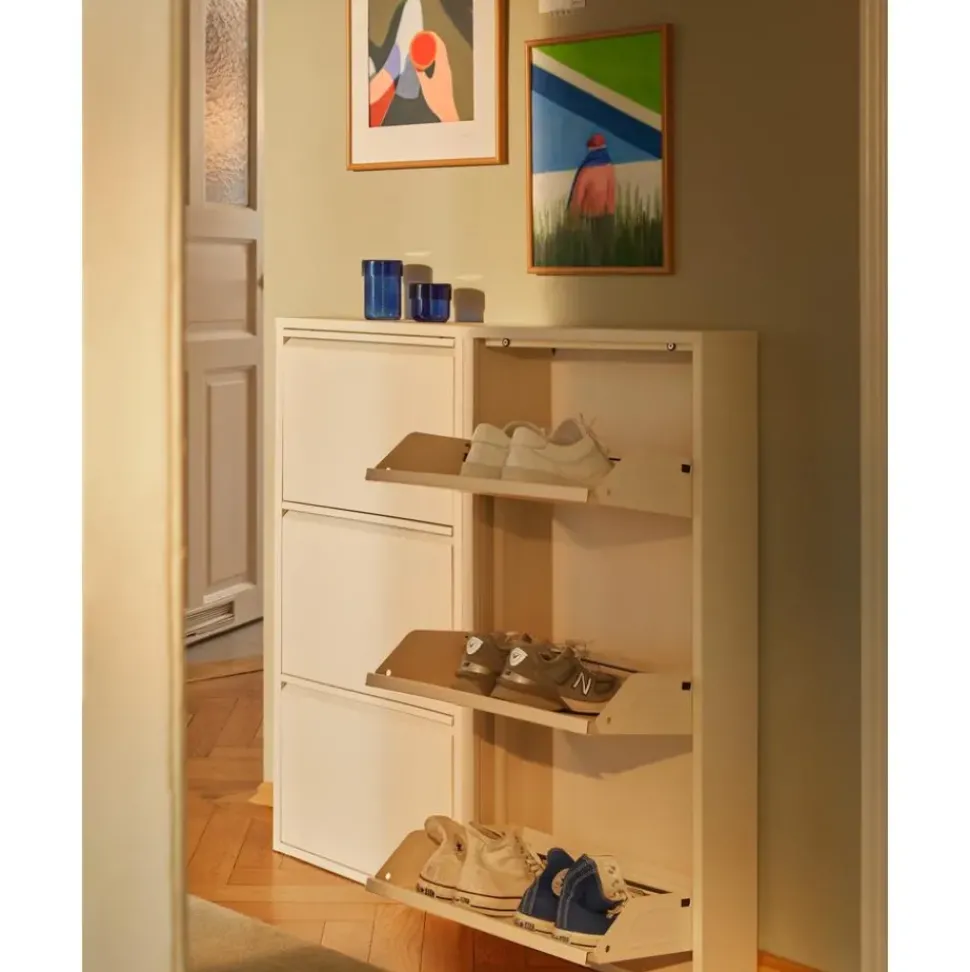 Zapatero De Pared Caruso, Puertas Abatibles