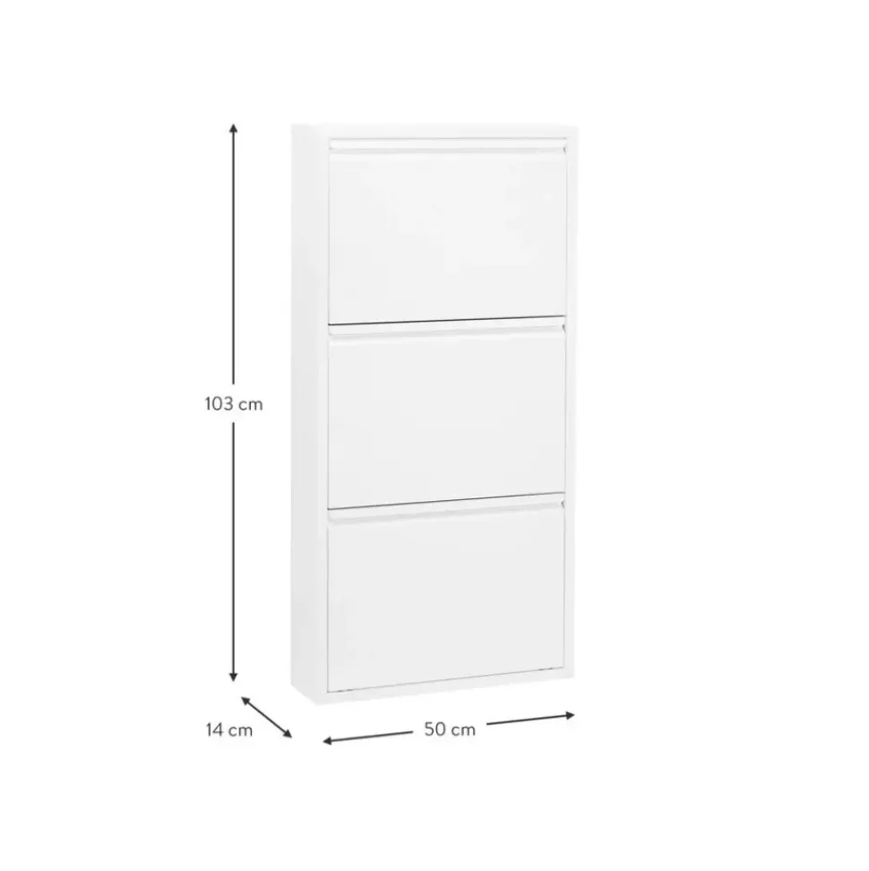 Zapatero De Pared Caruso, Puertas Abatibles