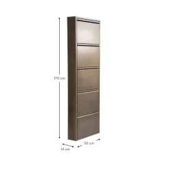 Zapatero De Pared Caruso, Puertas Abatibles