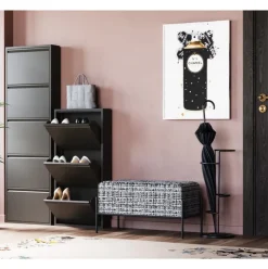 Zapatero De Pared Caruso, Puertas Abatibles