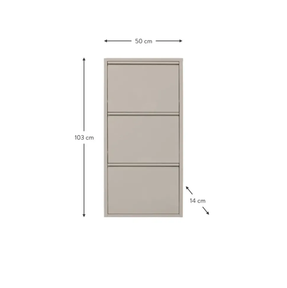 Zapatero De Pared Caruso, Puertas Abatibles